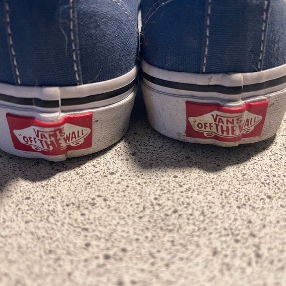Vans slip on blue shoes size 2 - Picture 3 of 6